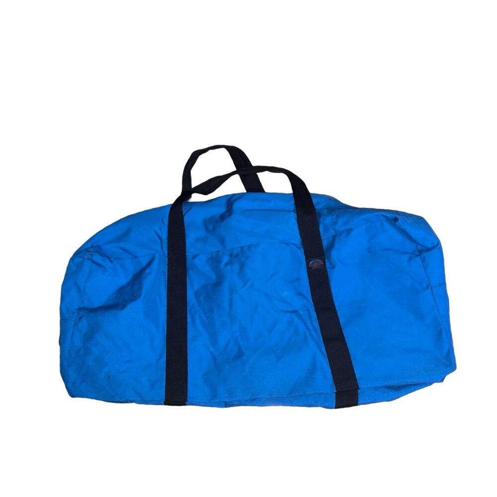 Vintage CAMP INN Blue Nylon EXTRA LARGE OVERSIZED Duffle Bag
